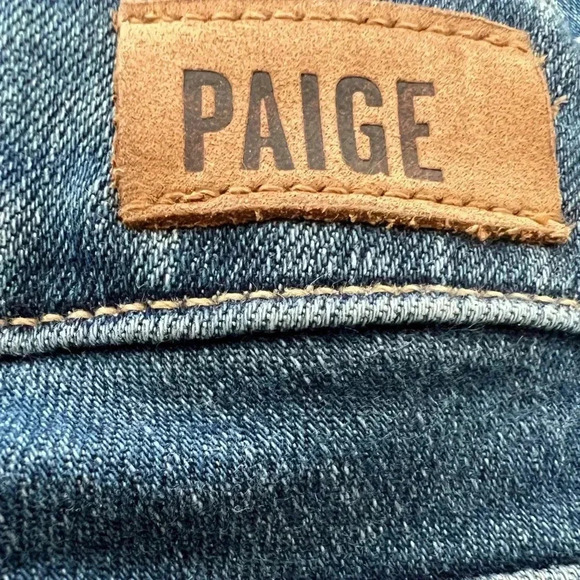 PAIGE Verdugo Ankle Ripped Jeans Distressed Size 29 - Picture 4 of 4